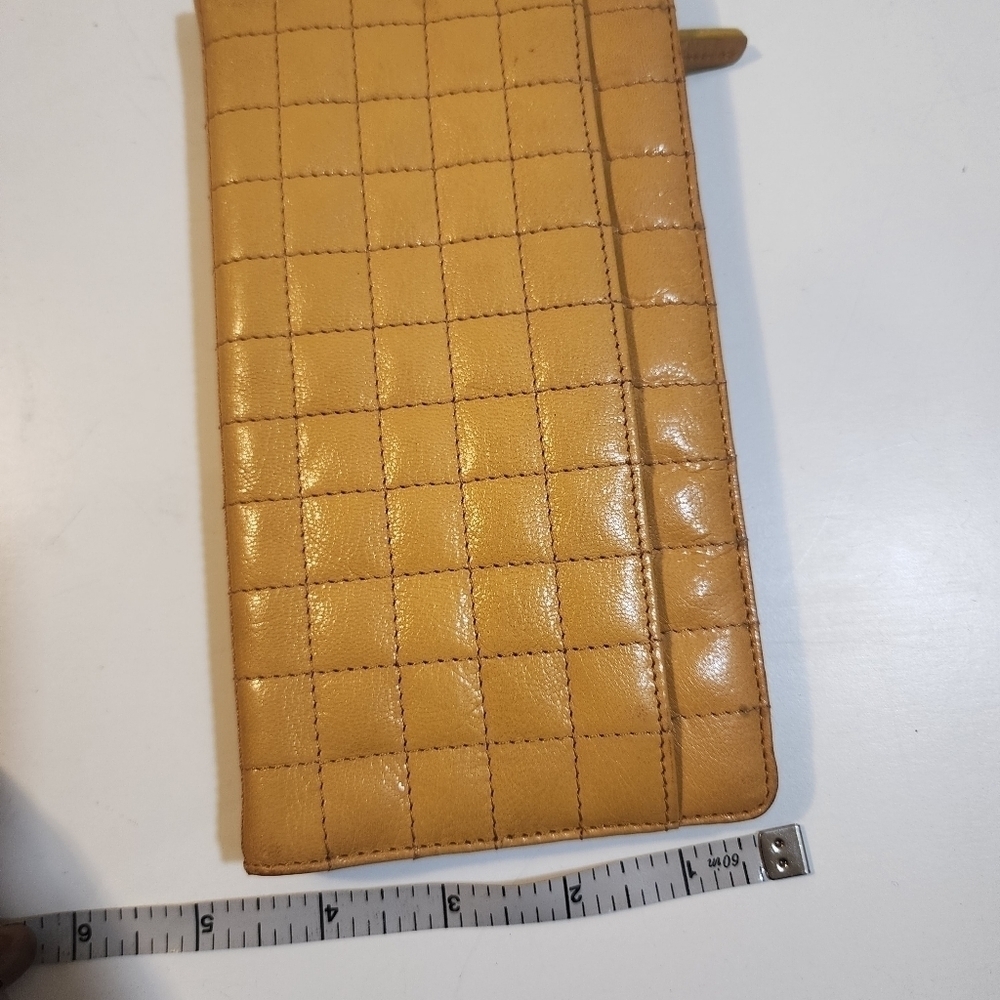 TUSK Yellow mustard leather wallet - Picture 11 of 15